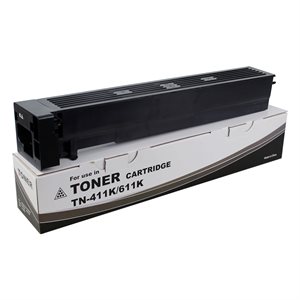 Konica Minolta TN-411K / 611K Toner W / Chip 45000
