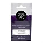 Brother TZe-135 Compatible Premium Tape Clear / White 12mm