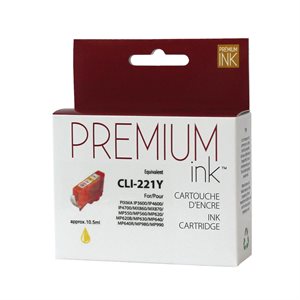 Canon CLI-221 Compatible Yellow Premium Ink