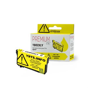 Epson T802XL Compatible Premium Ink YRTS Yellow 1.9K