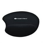 Rounded Gel wrist Mouse pad Black 160g