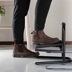 Height Adjustable Steel Footrest with Handle