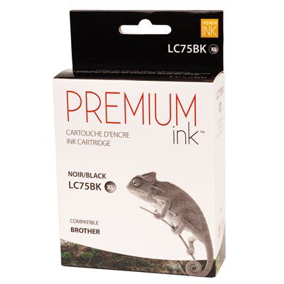 Brother LC75XL Compatible Noir Premium Ink