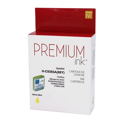 HP No. 88XL C9393AN Compatible Yellow Premium Ink