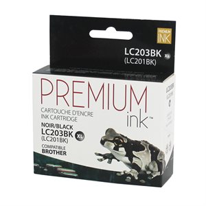 Brother LC203BKS Noir XL Compatible Premium Ink