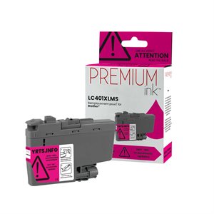 Brother LC401XLMS Comp Premium Ink Dye Magenta 500 copies