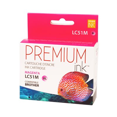 Brother LC51 XL Compatible Magenta Premium Ink