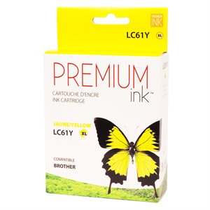 Brother LC61XL Compatible Jaune Premium Ink