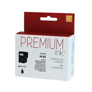 HP No. 92 C9362W Reman Noir Premium Ink